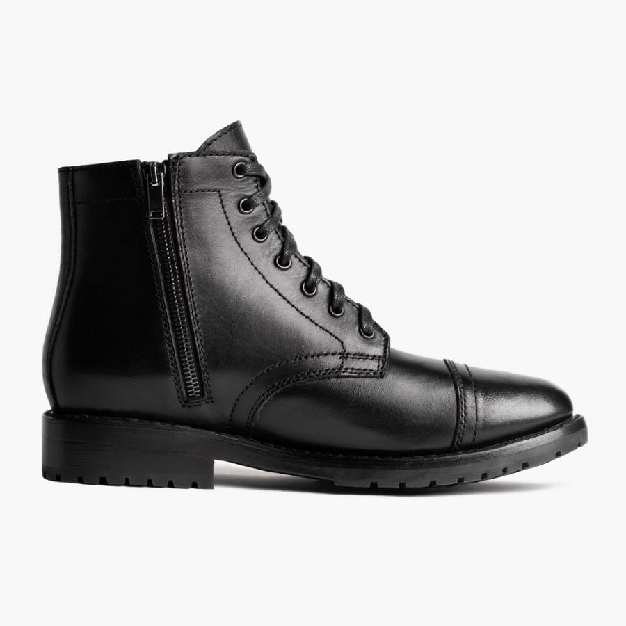 Thursday Boots Major Leder Stiefel Herren Schwarz | CH390DFM14