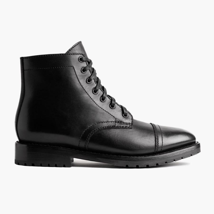 Thursday Boots Major Leder Stiefel Herren Schwarz | CH390DFM14