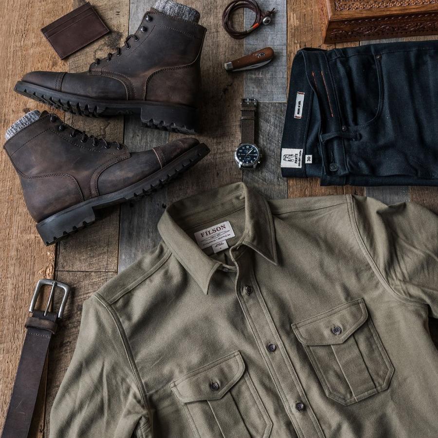 Thursday Boots Moleskin Seattle Wildleder Hemd Herren Grün | CH317ILH