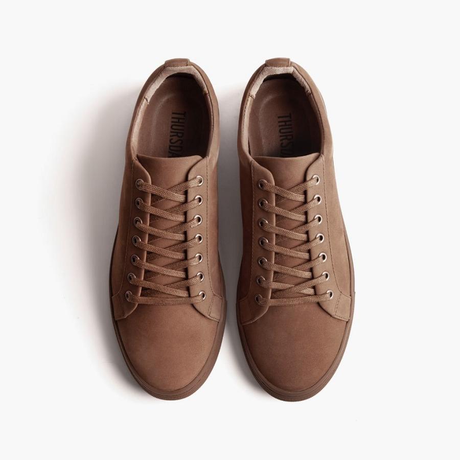 Thursday Boots Premier Low Tops Nubuck Sneakers Herren Braun | CH36EBC