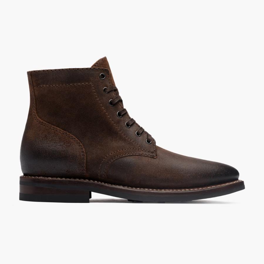 Thursday Boots President Wildleder Schnürstiefel Herren Kaffee | CH399RVD