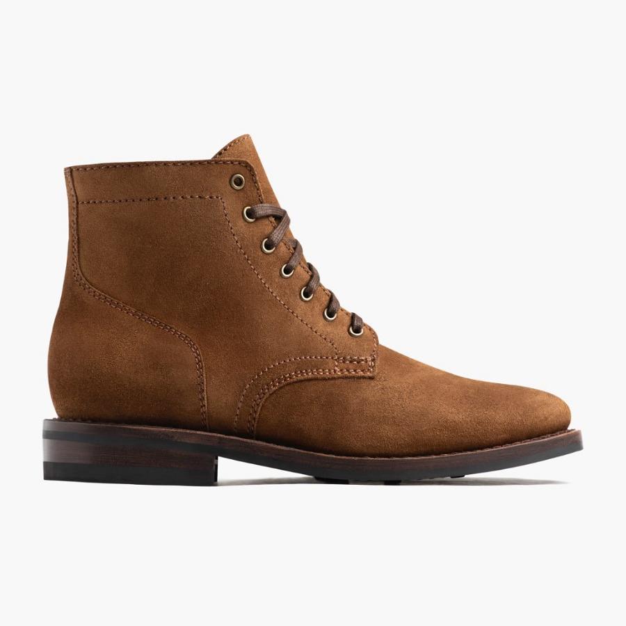 Thursday Boots President Wildleder Schnürstiefel Herren Braun | CH39MQZ