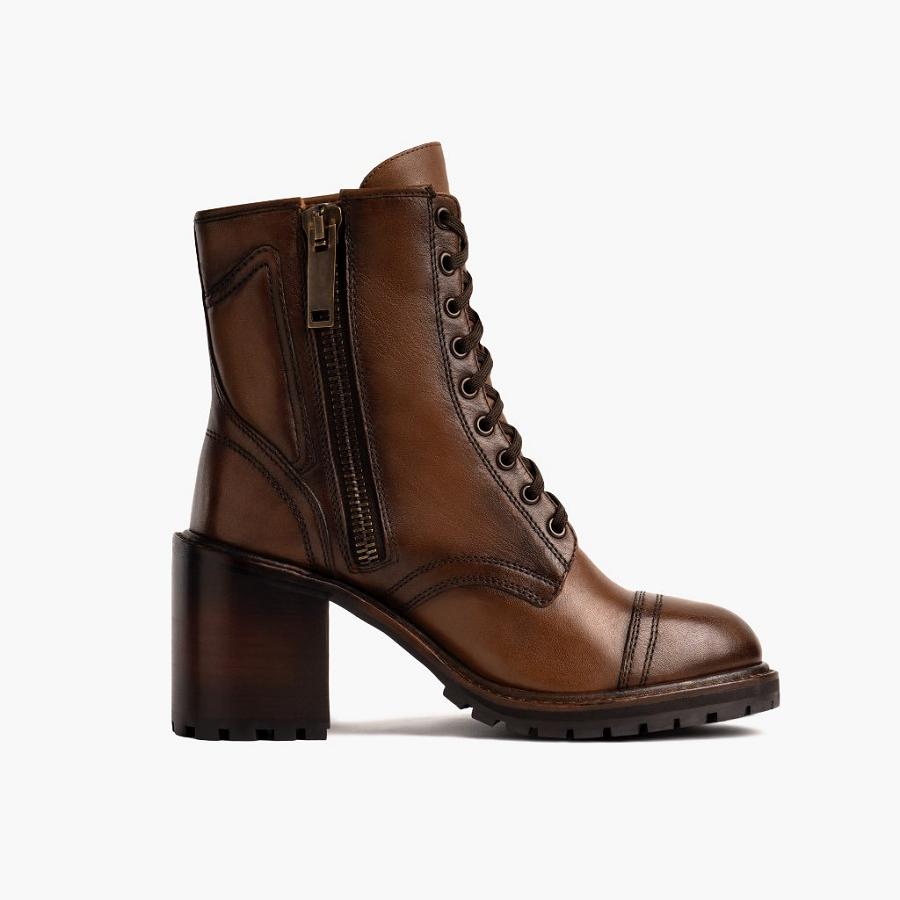 Thursday Boots Rebel Leder Stiefel Damen Kaffee | CH134OKI