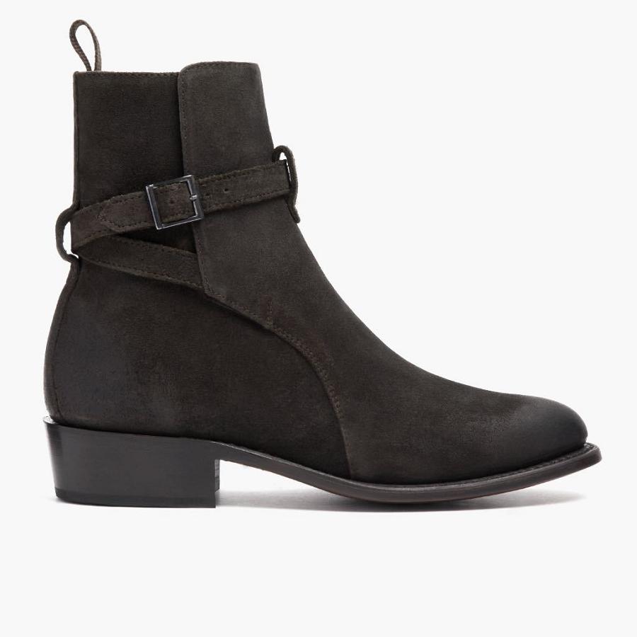 Thursday Boots Rogue Wildleder Chelsea Boots Herren Schwarz | CH82OKI