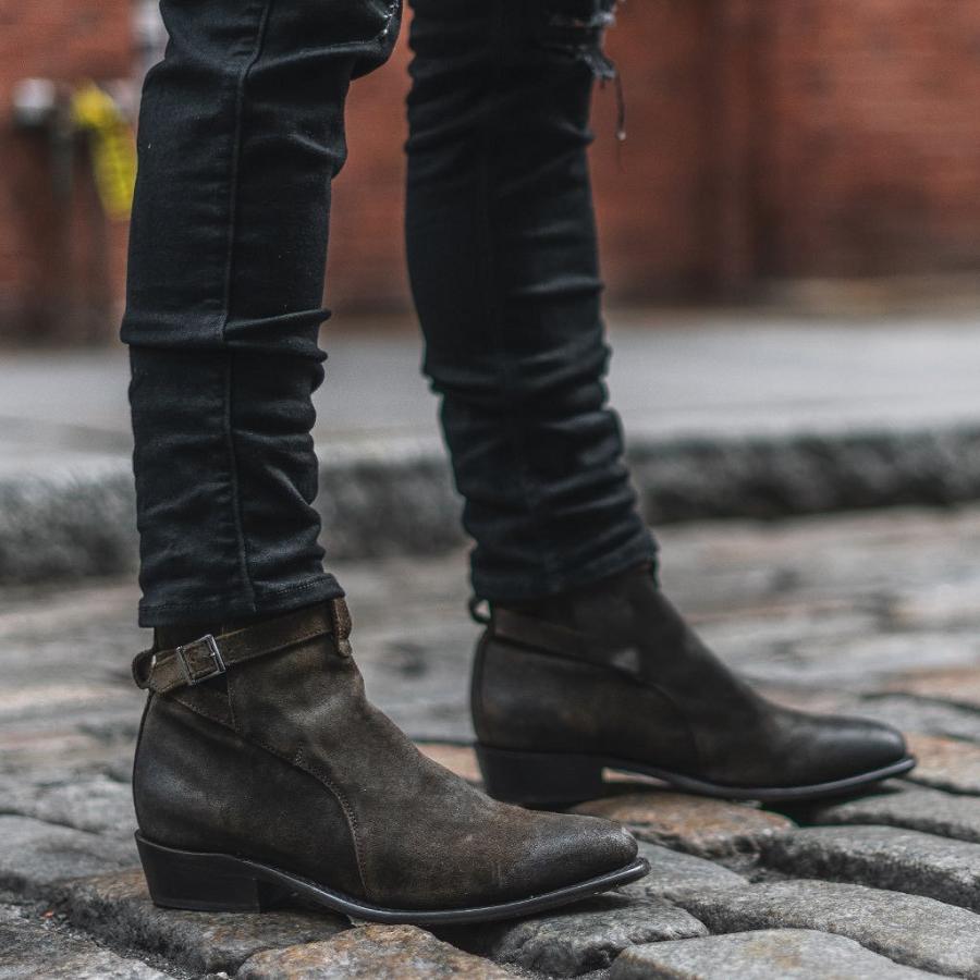 Thursday Boots Rogue Wildleder Chelsea Boots Herren Schwarz | CH82OKI