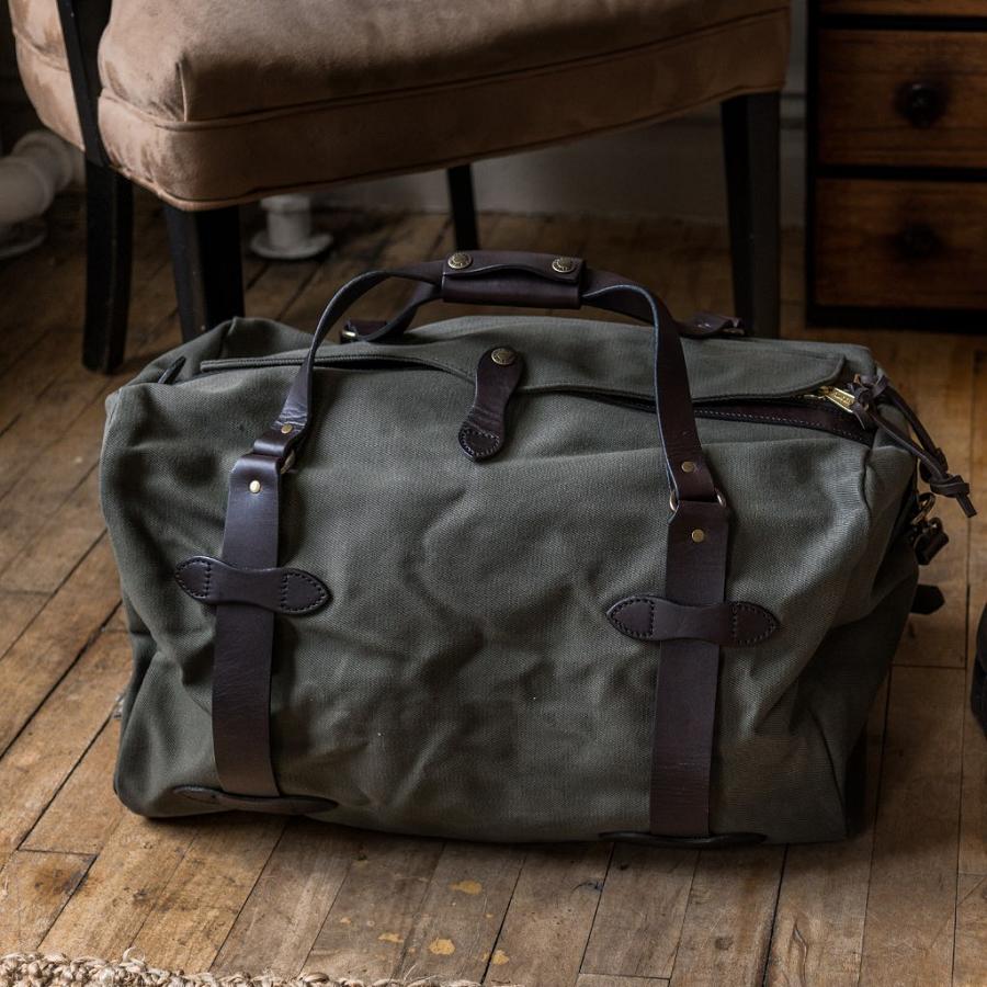 Thursday Boots Rugged Twill Duffle Leder Tasche Herren Grün | CH312DFM