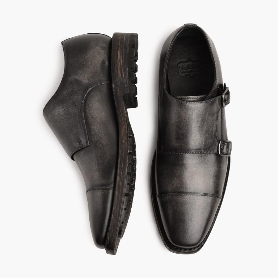 Thursday Boots Saint Leder Lederschuhe Herren Grau | CH345YXF