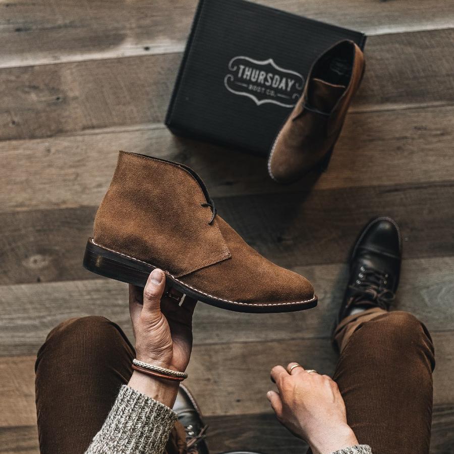 Thursday Boots Scout Wildleder Rugged & Resilient Chukka Stiefel Herren Kaffee | CH5ILH