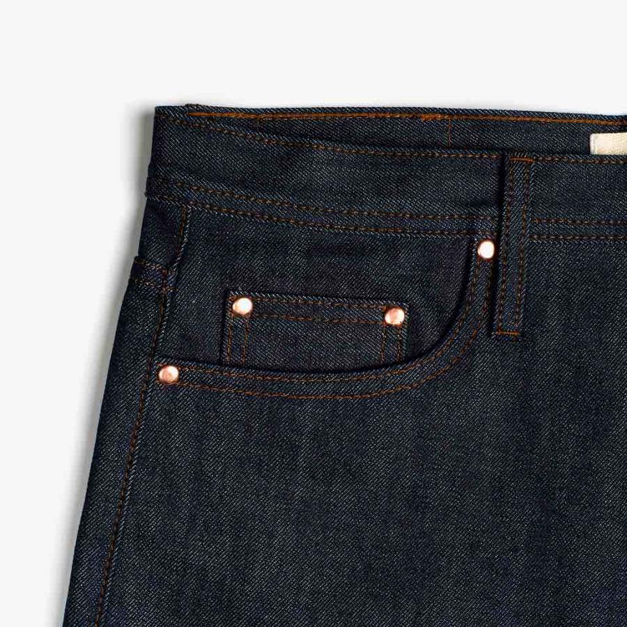 Thursday Boots Selvedge Tapered Baumwoll Jeans Herren Navy | CH325MQZ