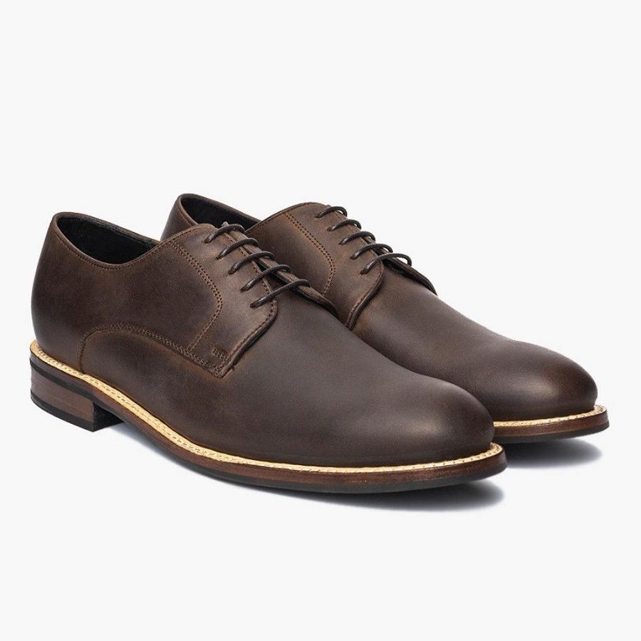 Thursday Boots Statesman Leder Lederschuhe Herren Kaffee | CH340AHK