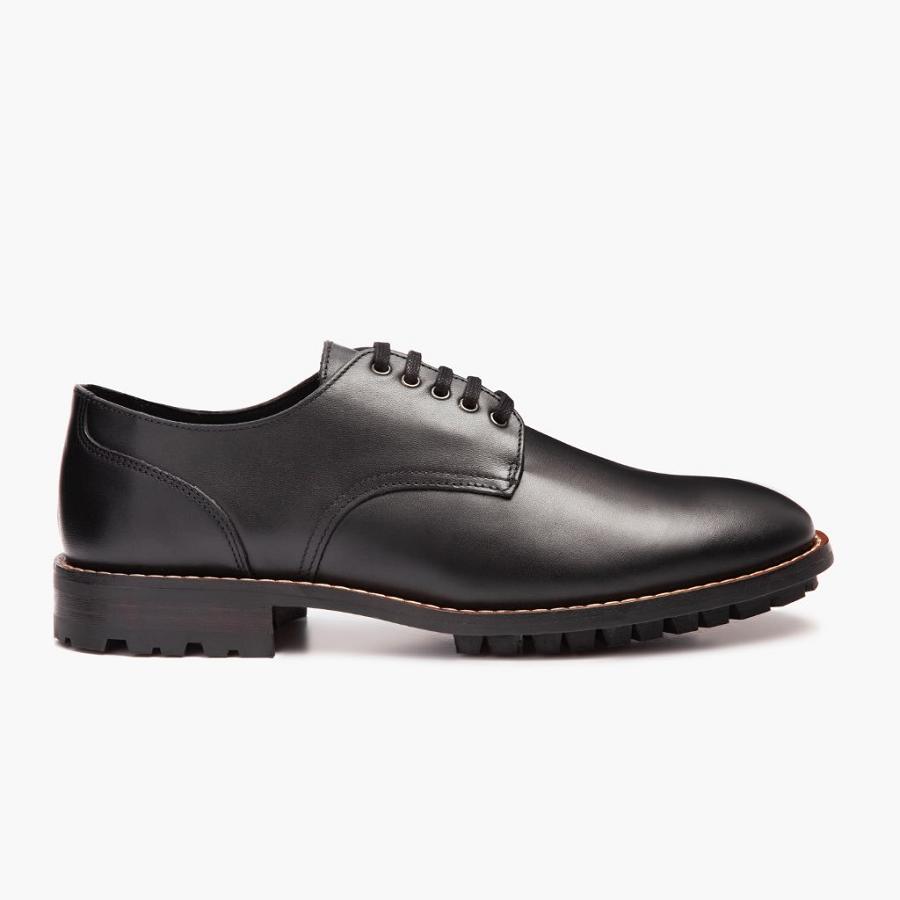 Thursday Boots Statesman Lederschuhe Herren Schwarz | CH341PJJ