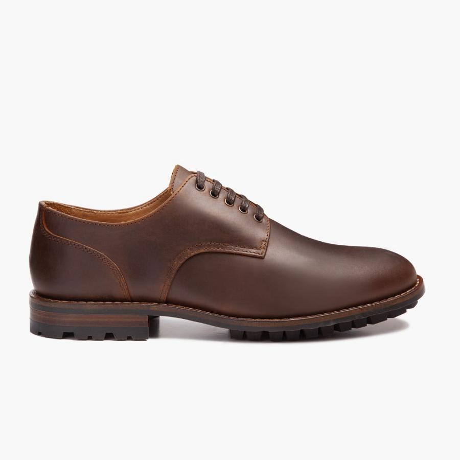 Thursday Boots Statesman Lederschuhe Herren Kaffee | CH342OKI