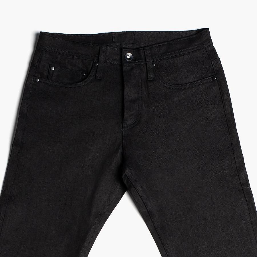 Thursday Boots Stretch Selvedge Tapered Baumwoll Jeans Herren Schwarz | CH324QMA