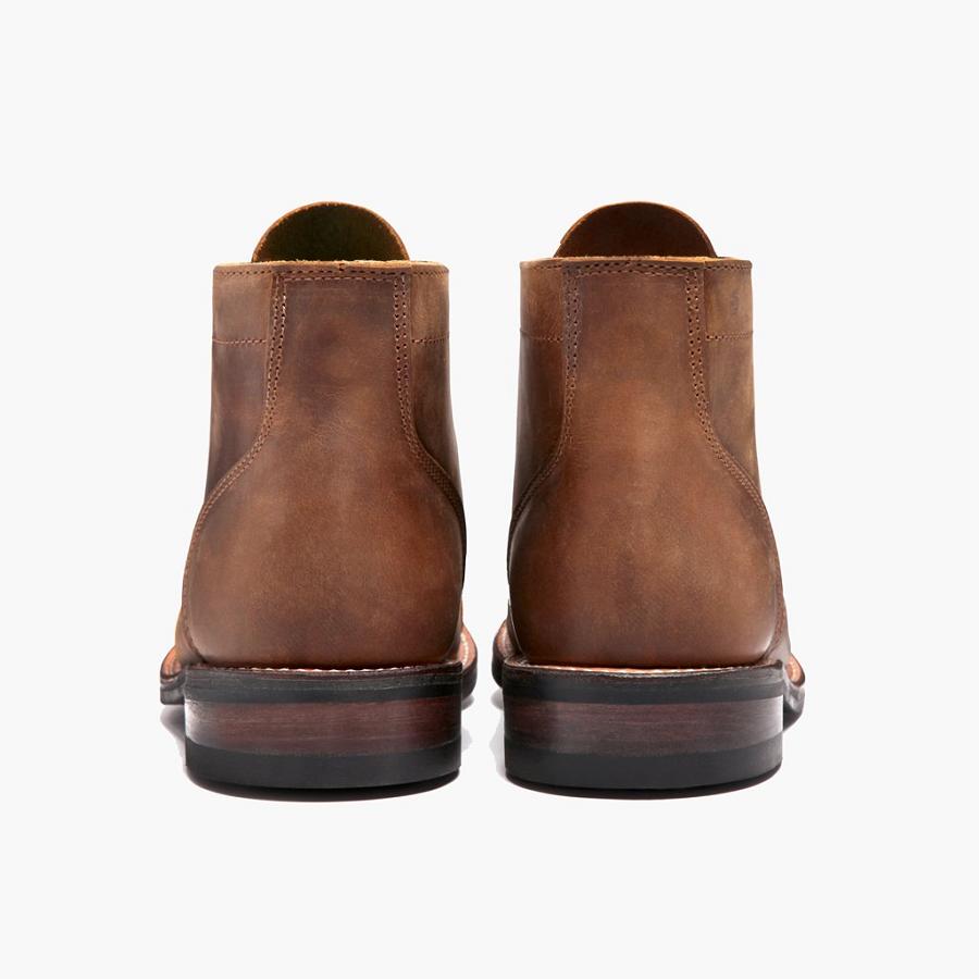 Thursday Boots Vanguard Leder Schnürstiefel Herren Kaffee | CH390DFM60