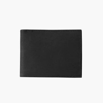 Thursday Boots Bifold Leder Geldbörse Herren Schwarz | CH243RVD