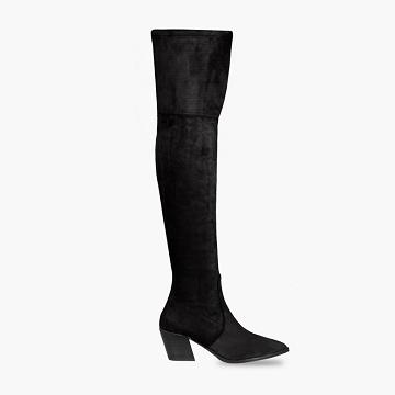 Thursday Boots Boots Tempest Wildleder Stöckelschuhe Damen Schwarz | CH187ILH