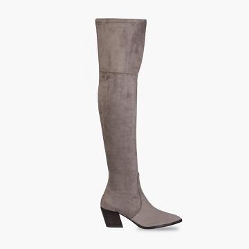 Thursday Boots Boots Tempest Wildleder Stöckelschuhe Damen Grau | CH188UZG