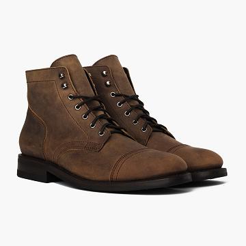 Thursday Boots Captain Leder Klassische Rugged & Resilient Stiefel Herren Braun | CH390DFM49