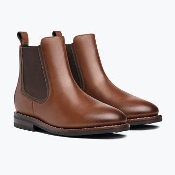 Thursday Boots Duke Leder Chelsea Boots Herren Braun | CH92NWY