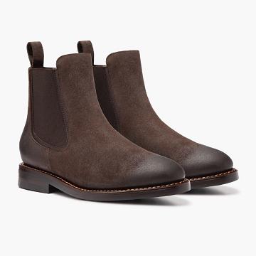 Thursday Boots Duke Wildleder Chelsea Boots Herren Kaffee | CH90QMA