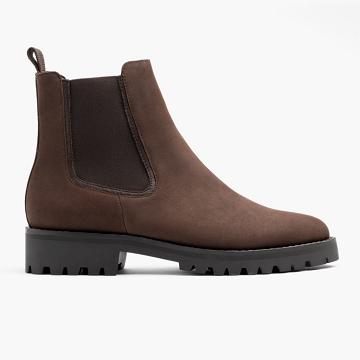 Thursday Boots Legend Nubuck Chelsea Boots Damen Braun | CH207FDN