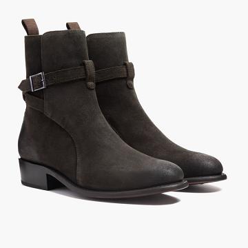 Thursday Boots Rogue Wildleder Chelsea Boots Herren Schwarz | CH82OKI