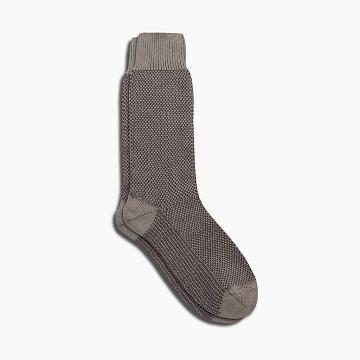 Thursday Boots Sodello Birdseye Baumwoll Socken Herren Braun | CH276VRW