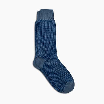 Thursday Boots Sodello Birdseye Baumwoll Socken Herren Blau | CH277CTV