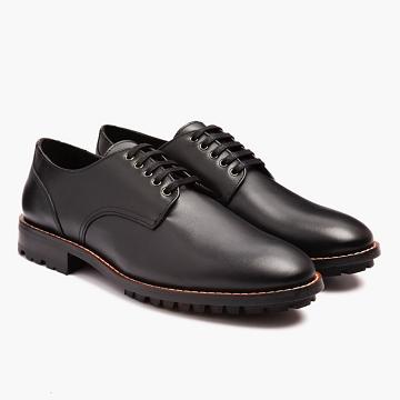 Thursday Boots Statesman Lederschuhe Herren Schwarz | CH341PJJ